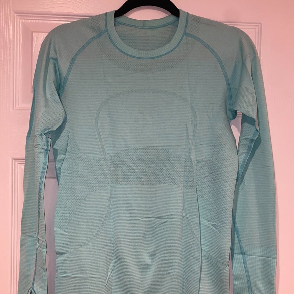 Lululemon Swiftly Tech Long Sleeve Light Blue/Teal